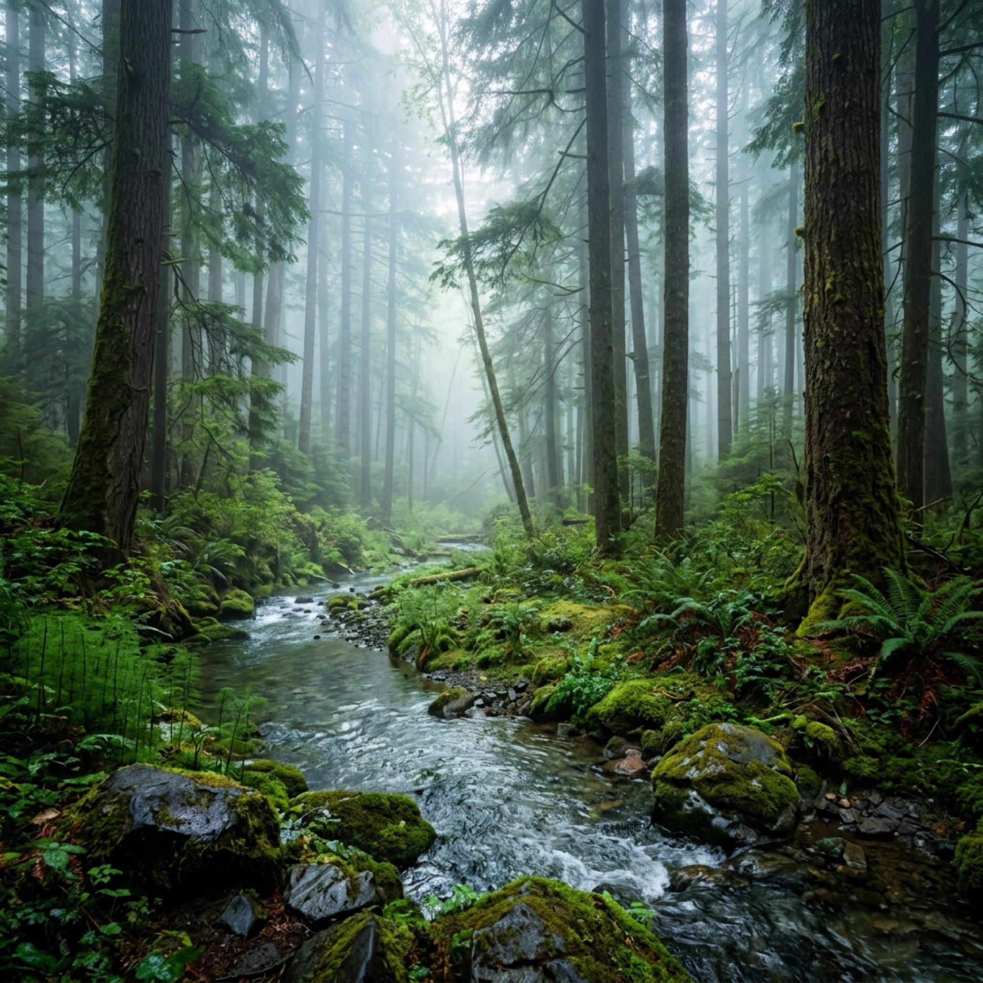 Serene forest landscape